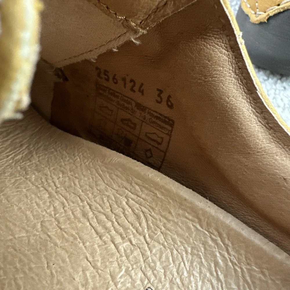 Josef Seibel Fergey 20 Mustard Leather‎ Lace-Up Oxford Sneakers Comfort Size 36